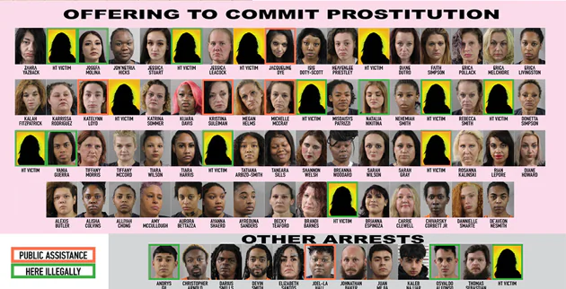Mug shots of those arrested in "Operation March Sadness 2024" for offering to commit prostitution in Polk County, Fla., on March 5, 2024. (screenshot Polk County Sheriff's Department).