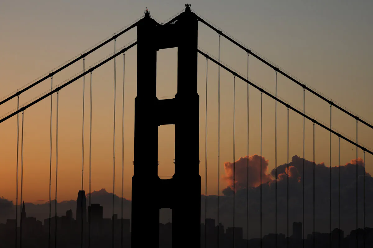 The Golden Gate Bridge in San Francisco on Nov. 7, 2023. (Justin Sullivan/Getty Images)