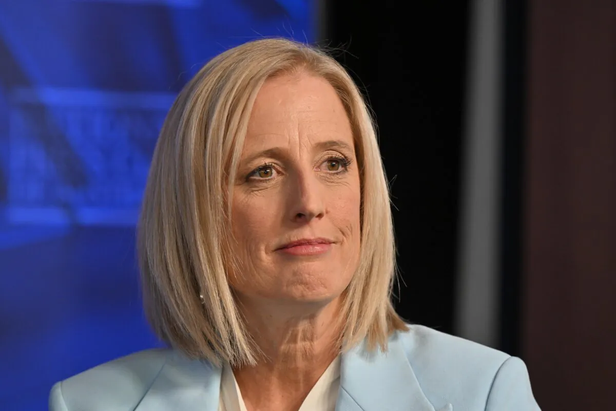 Minister for Finance, Senator Katy Gallagher at the National Press Club in Canberra, Australia on March 7, 2024. (AAP Image/Mick Tsikas)