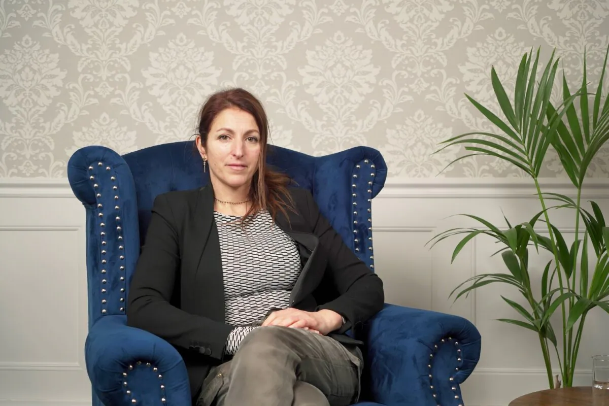 Molly Kingsley, exec founder of children's rights group Us For Them, at an interview with NTD's "British Thought Leaders" programme. (NTD)