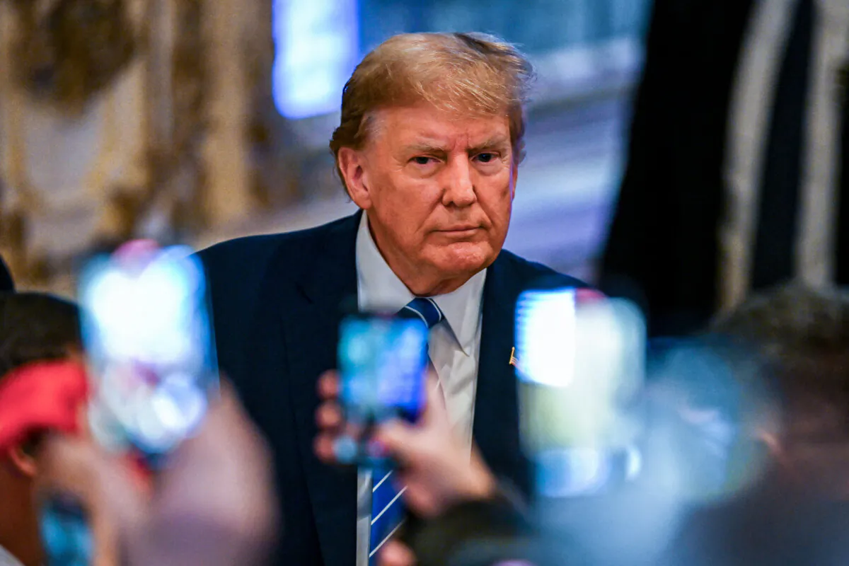Donald Trump attends a Super Tuesday election night watch party at Mar-a-Lago Club in Palm Beach, Fla., on March 5, 2024. (Chandan Khanna /AFP via Getty Images)