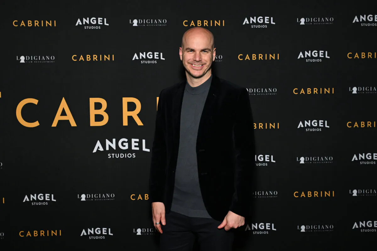 Angel Studios co-founder and CCO Jeffrey Harmon attends the "Cabrini" premiere in New York City, on Feb. 26, 2024. (Slaven Vlasic/Getty Images for Angel Studios)