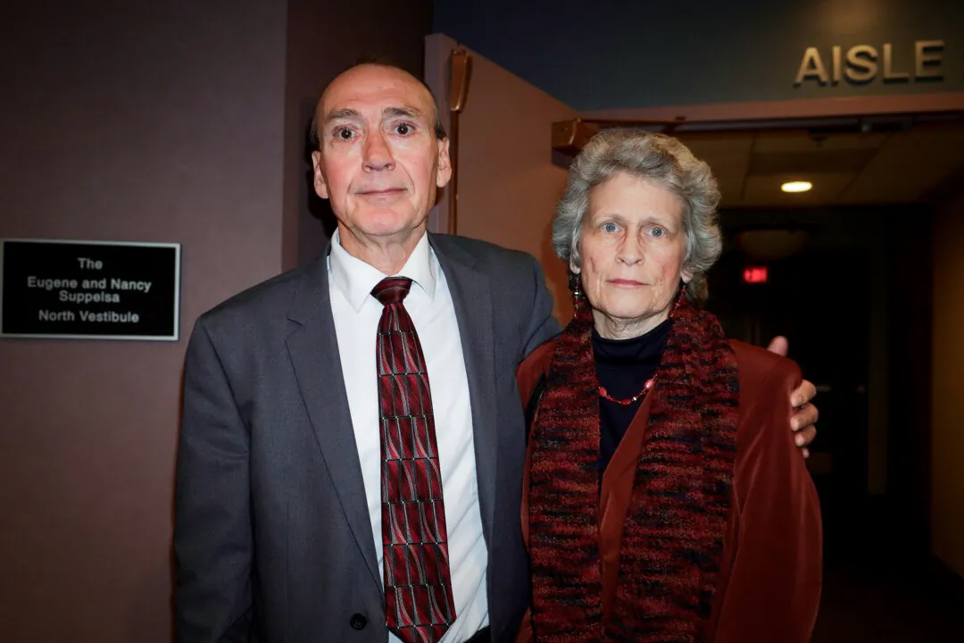 Keith and Brenda Bogner attend Shen Yun's matinee at the Center for the Performing Arts at Governor State University on March 7, 2024. (Sherry Dong/The Epoch Times)