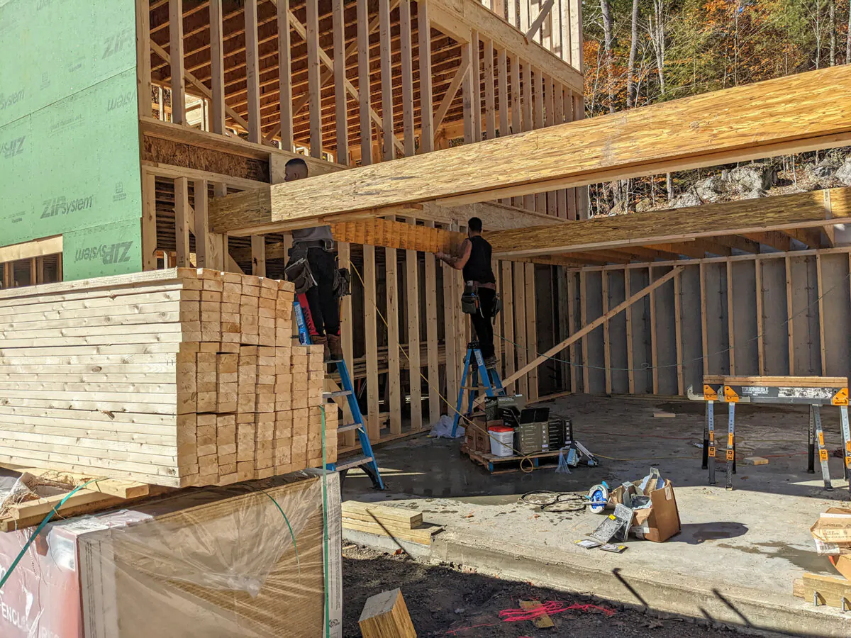 This new home in central New Hampshire has 2x6 exterior walls. If you minimize air leakage, your heating bills will be very reasonable. (Tim Carter/Tribune Content Agency/TNS)