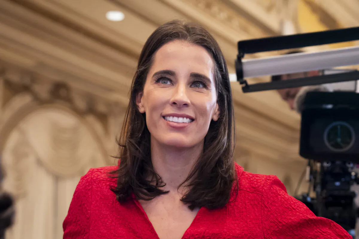 Christina Bobb, a lawyer for Republican presidential candidate former President Donald Trump, attends Super Tuesday fesivities at Mar-a-Lago Club in Palm Beach, Fla., on March 5, 2024. (Madalina Vasiliu/The Epoch Times)