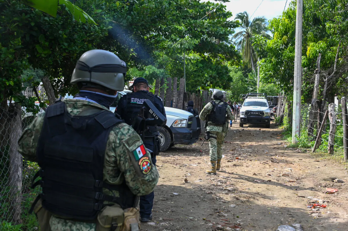 Mexican security forces are seen in a file photo. (Francisco Robles/AFP via Getty Images)