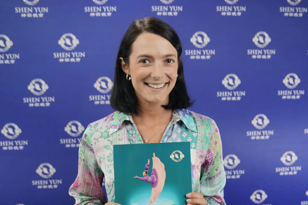 Grace Lenan, a professional dancer, attends Shen Yun Performing Arts at Capitol Theatre, in Sydney, Australia, on March 9, 2024. (NTD)