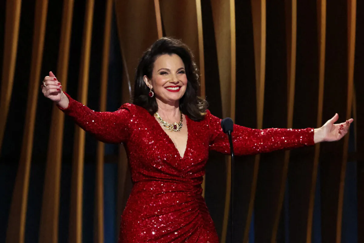 President Fran Drescher gestures on stage during the 30th Screen Actors Guild Awards, in Los Angeles, Calif., on Feb. 24, 2024. (Mario Anzuoni/Reuters, File Photo)