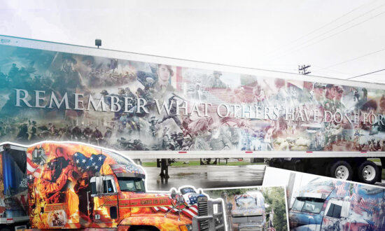 ‘I Need to Give Something Back’: Truck Driver Wraps Semi in Awesome Ultra-Patriotic American Mural