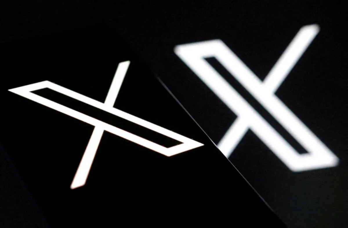 The X logo in an illustration created on July 24, 2023. (Dado Ruvic/Reuters)
