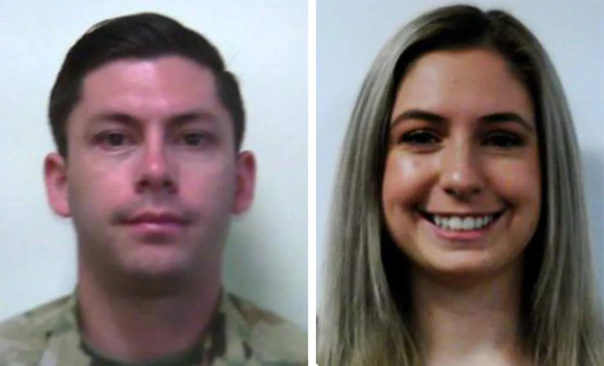 New York Army National Guard Chief Warrant Officers 2 John Grassia (L) and Casey Frankoski. (New York State Division of Military and Naval Affairs via AP)