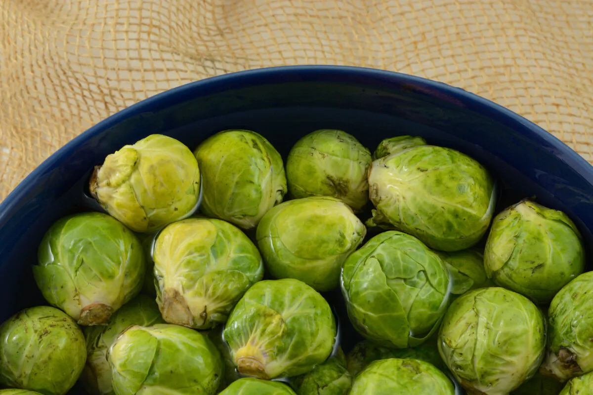 Preheat oven to 400 F. Remove stem end from Brussel sprouts and cut in half. Cut potatoes in half or into pieces about the same size as the Brussel sprouts. Line a baking sheet with foil. Add the oil and roll the potatoes and Brussel sprouts in the oil making sure all sides are covered. (Dorothy Merrimon Crawford/Dreamstime/TNS)
