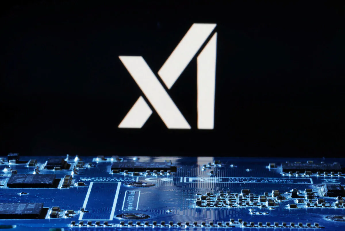 xAI logo near computer motherboard in this illustration taken on Jan. 8, 2024. (Dado Ruvic/Illustration/Reuters)