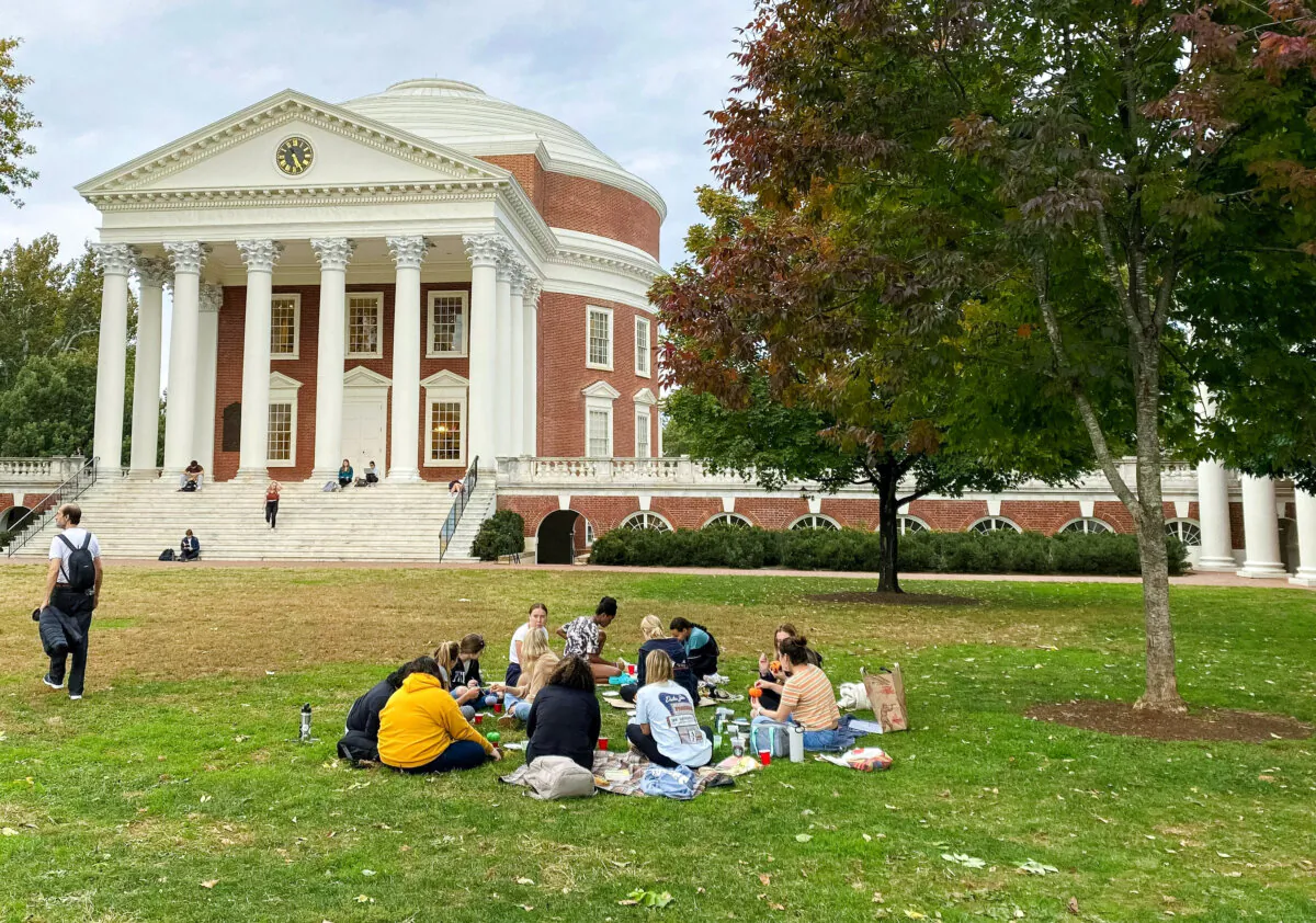 The University of Virginia campus in Charlottesville on Oct. 12, 2022. (Daxia Rojas/AFP via Getty Images)
