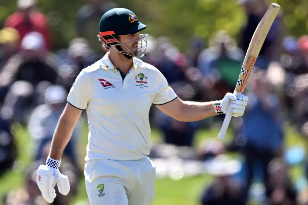 In a partnership that won Australia the game, Mitchell Marsh, along with Alex Carey, put on 140-runs to sink the BlackCaps chances in Christchurch. (Kai Schwoerer/Getty Images)