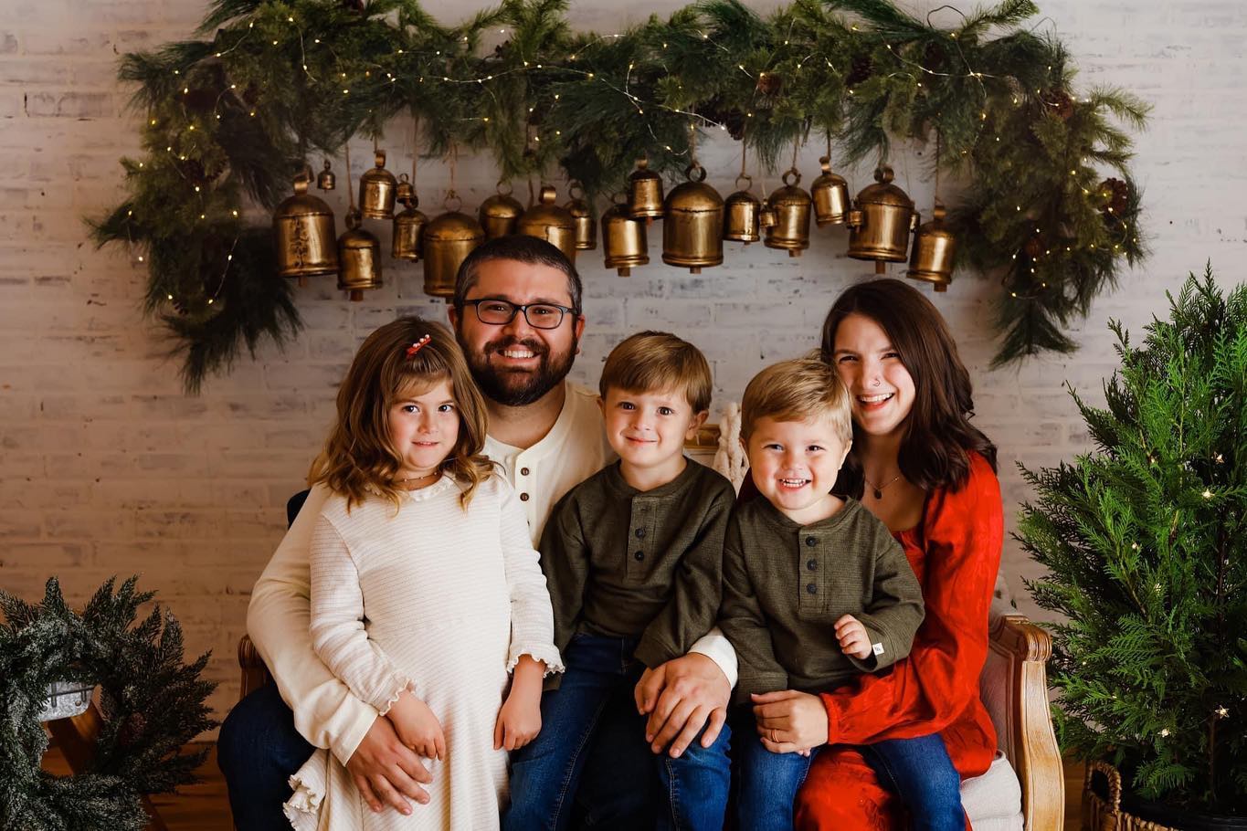 Mr. and Ms. Matthews with their kids.
