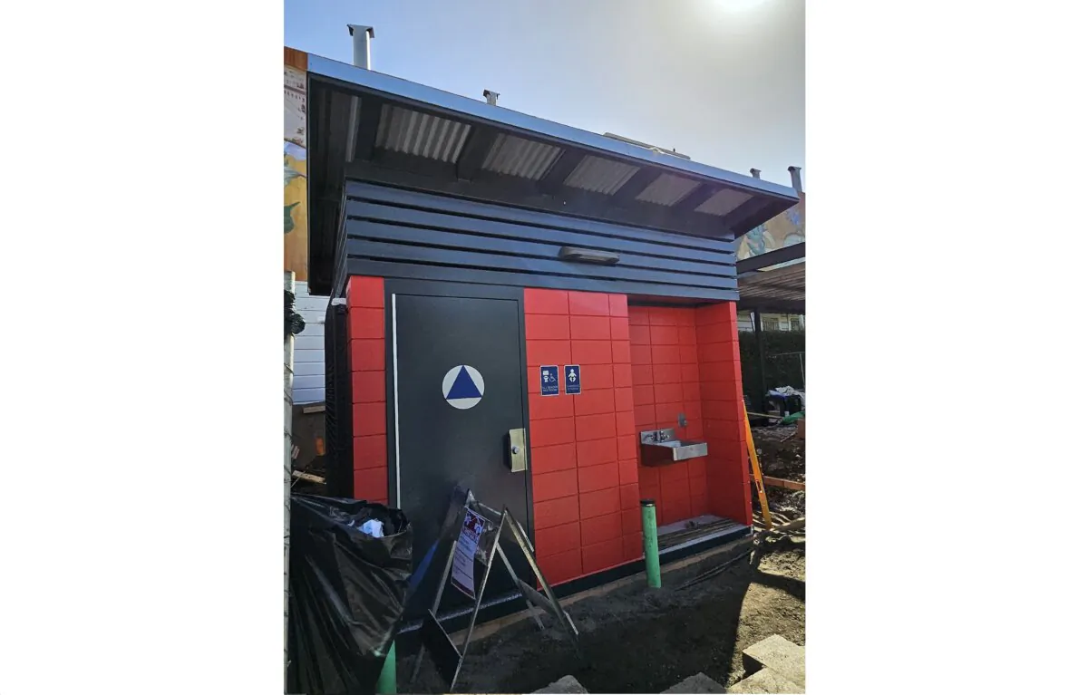 A single-user public restroom facility in San Francisco’s Noe Valley neighborhood on March 8, 2024. (Jason Blair/The Epoch Times)