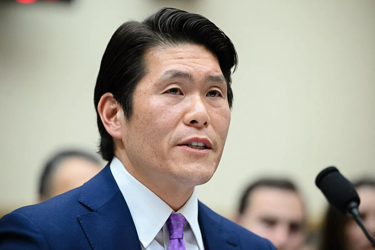 Special Counsel Robert Hur testifies during a House Judiciary Committee hearing on his probe into President Joe Biden's alleged mishandling of classified materials after serving as vice president, on Capitol Hill in Washington on March 12, 2024. (Mandel Ngan/AFP via Getty Images)