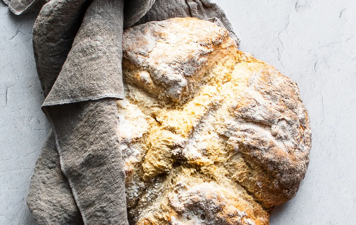 Traditional Irish soda bread comes together with only three ingredients. (Jennifer McGruther)