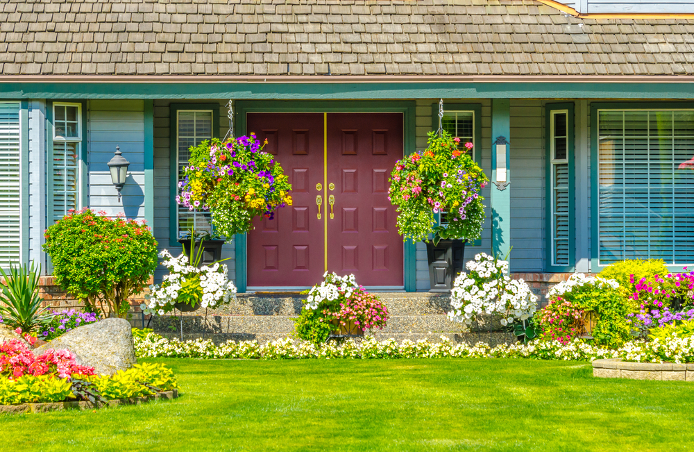 Hanging plants draw the eye upward.(romakoma/Shutterstock)