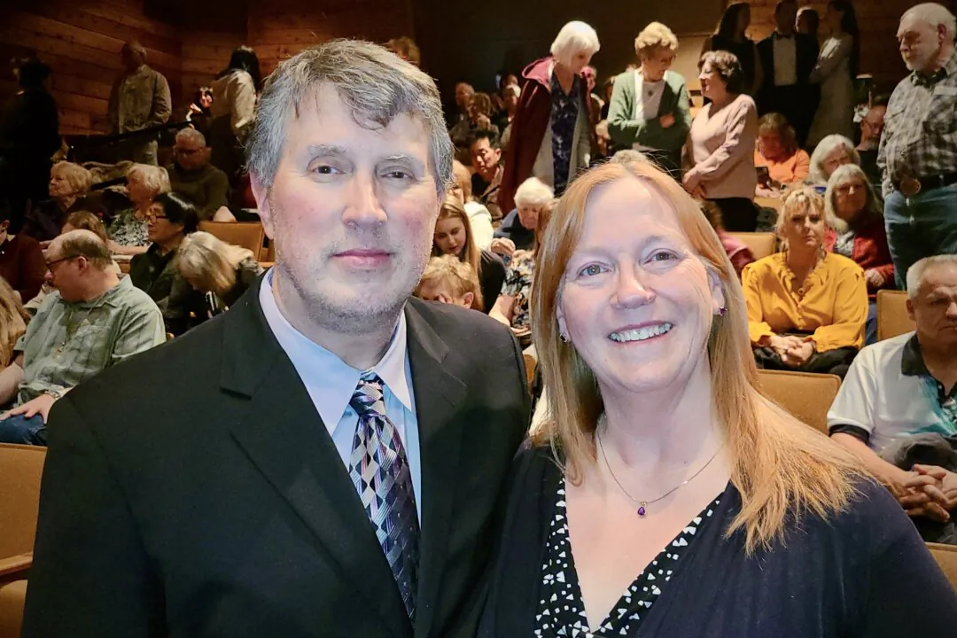 David and Karla Miller enjoyed Shen Yun's evening performance at Cheyenne Civic Center on March 12, 2024. (Lily Yu/The Epoch Times)
