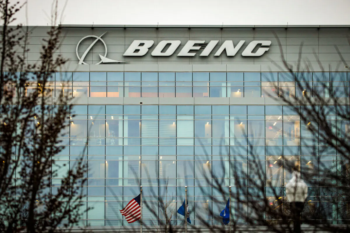 The headquarters for The Boeing Company is seen in Arlington, Va., on Jan. 31, 2024. (Samuel Corum/Getty Images)