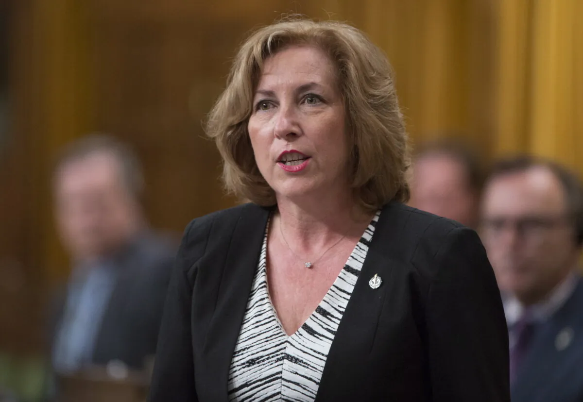 Liberal MP Kim Rudd responds to a question during Question Period in the House of Commons in Ottawa on May 6, 2016. (The Canadian Press/Adrian Wyld)