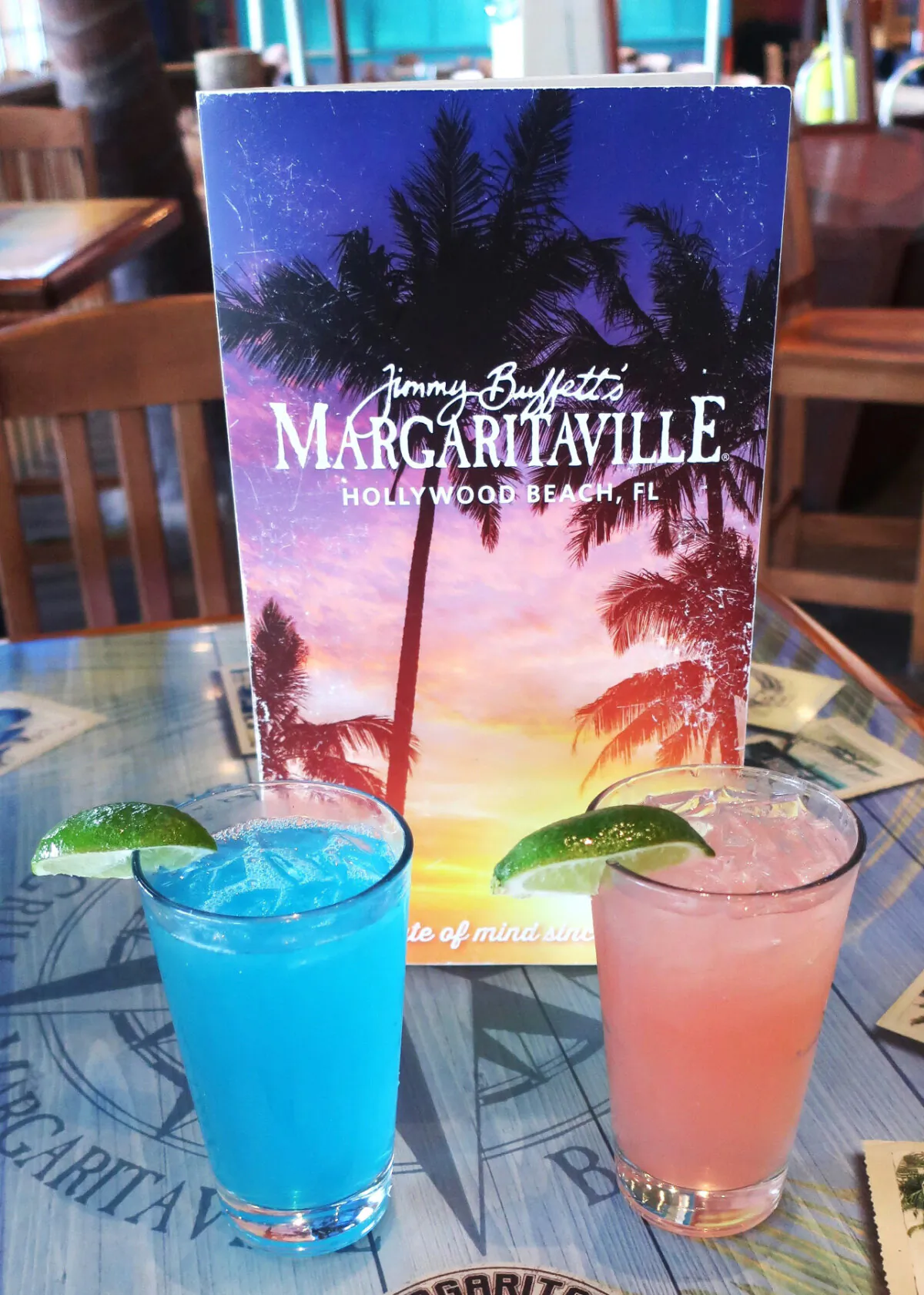 Many types of margaritas are on the menu at Jimmy Buffett's Margaritaville Resort in Hollywood, Florida, which honors the late entertainer. (Photo courtesy of Victor Block)