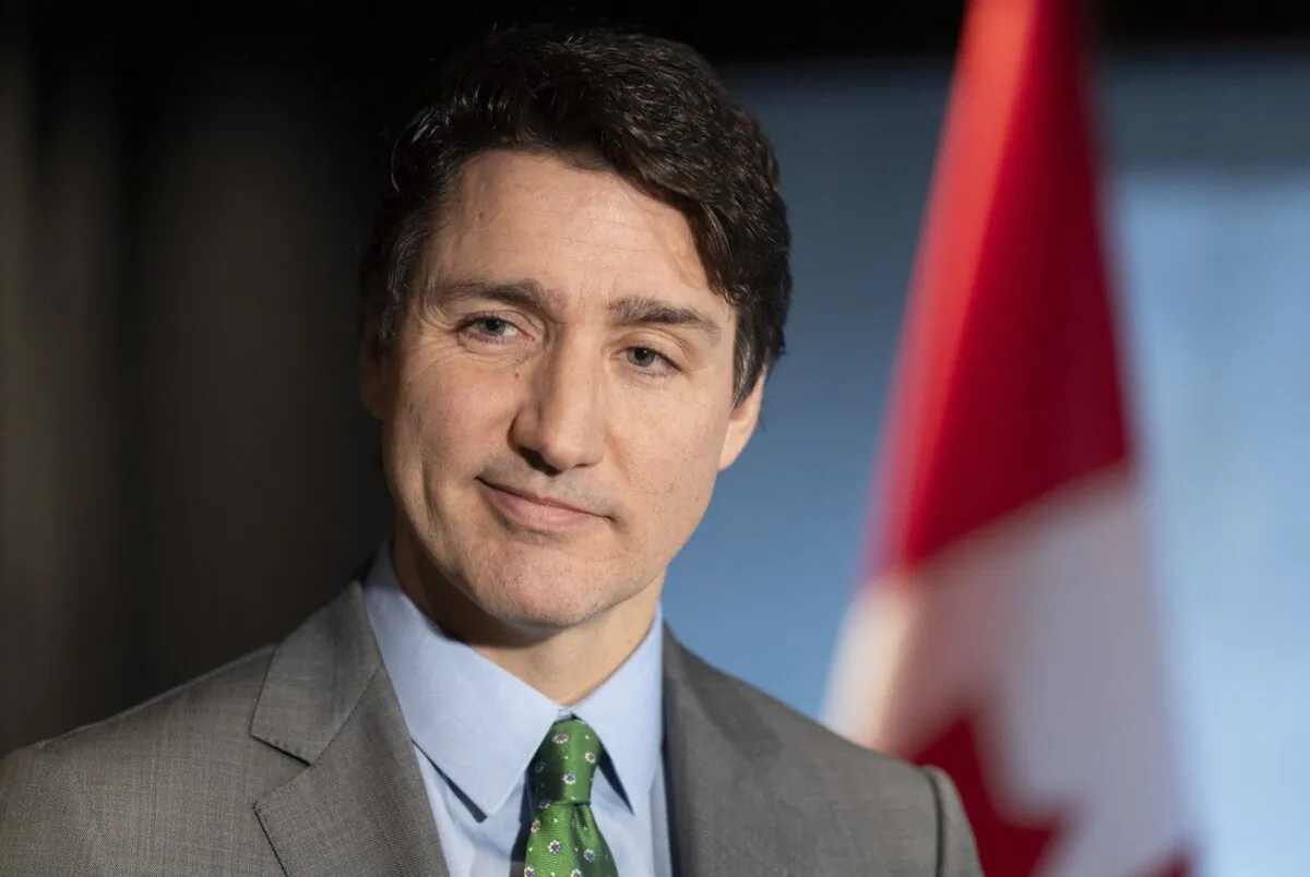 Prime Minister Justin Trudeau speaks to the media following a bilateral meeting with Quebec Premier Francois Legault in Montreal, on March 15, 2024. (The Canadian Press/Christinne Muschi)