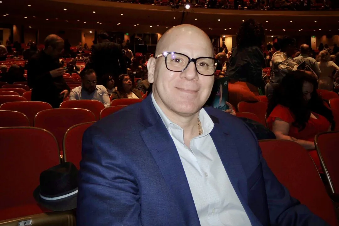 Jose Fuentes enjoyed Shen Yun's evening performance at the Keller Auditorium on March 16, 2024. (Mary Zhang/The Epoch Times)
