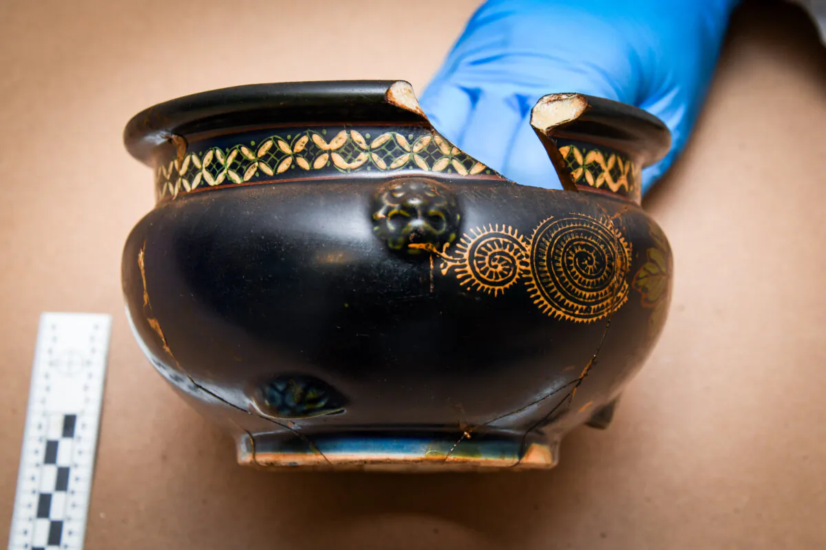 A looted artifact from Okinawa, Japan. (FBI Boston/FBI Art Crime Team)