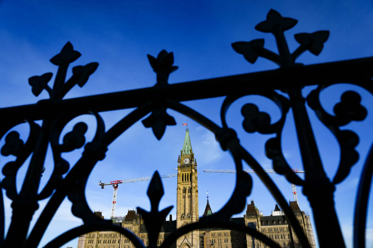 The Peace Tower in Parliament Hill is pictured in morning light in Ottawa on March 7, 2024. (The Canadian Press/Sean Kilpatrick)