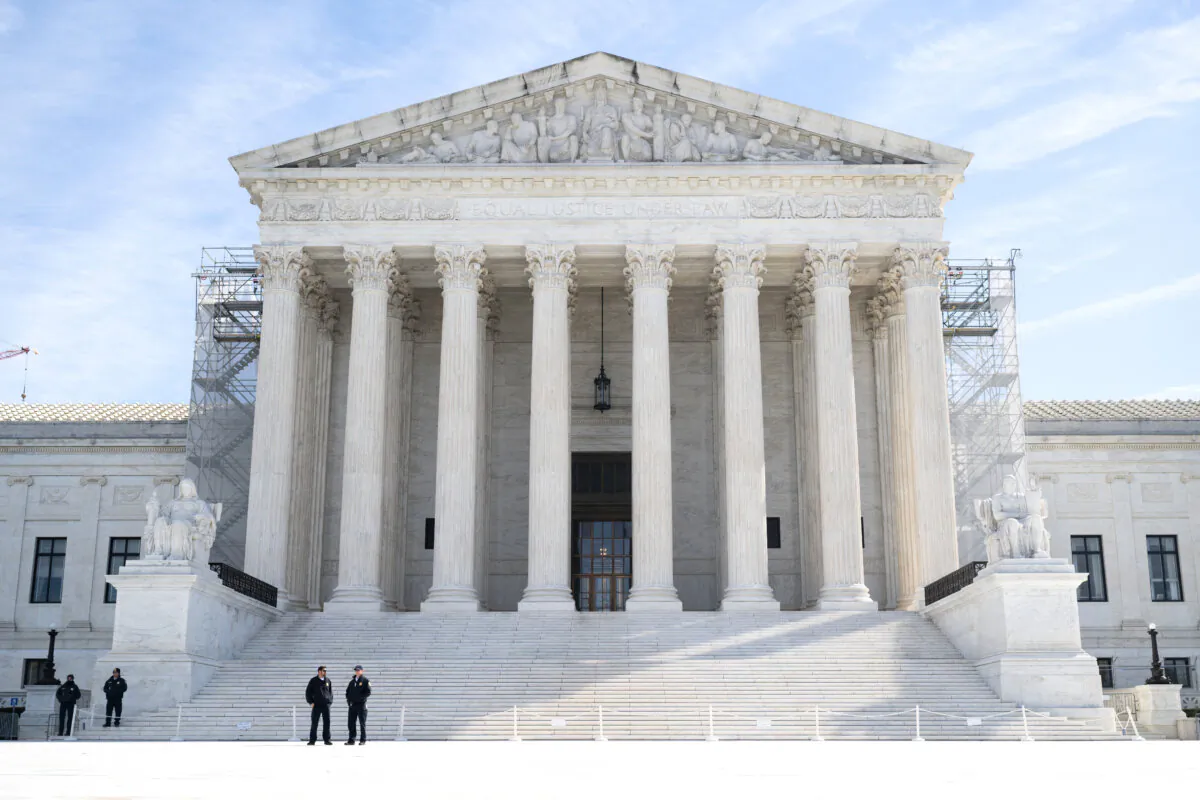 The Supreme Court in Washington on March 18, 2024. (Saul Loeb/AFP via Getty Images)