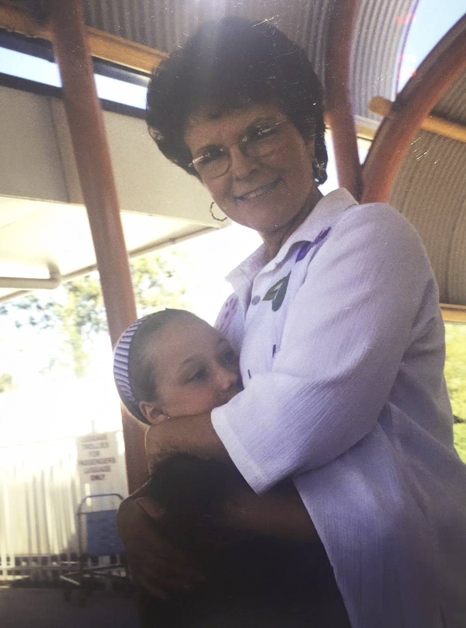 Ms. Jan with her grandmother when she was young.