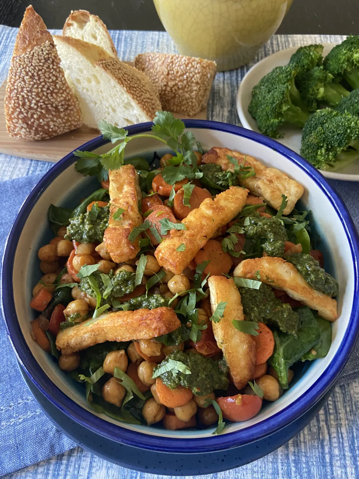 Cut into thick sticks, halloumi “fries” add a lean protein element to salads. (JeanMarie Brownson/TNS)