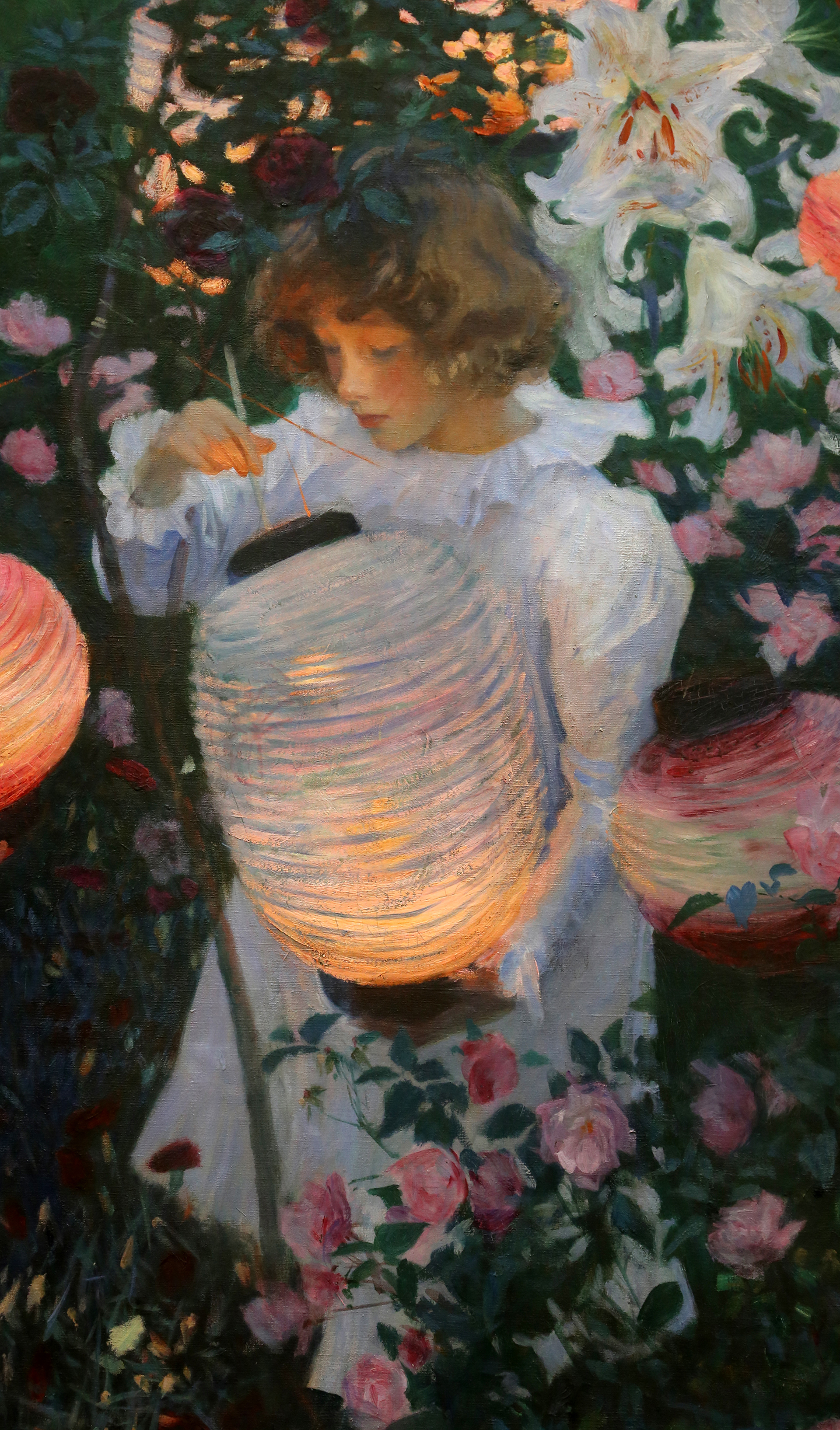 Detail of" Carnation, Lily, Lily, Rose," 