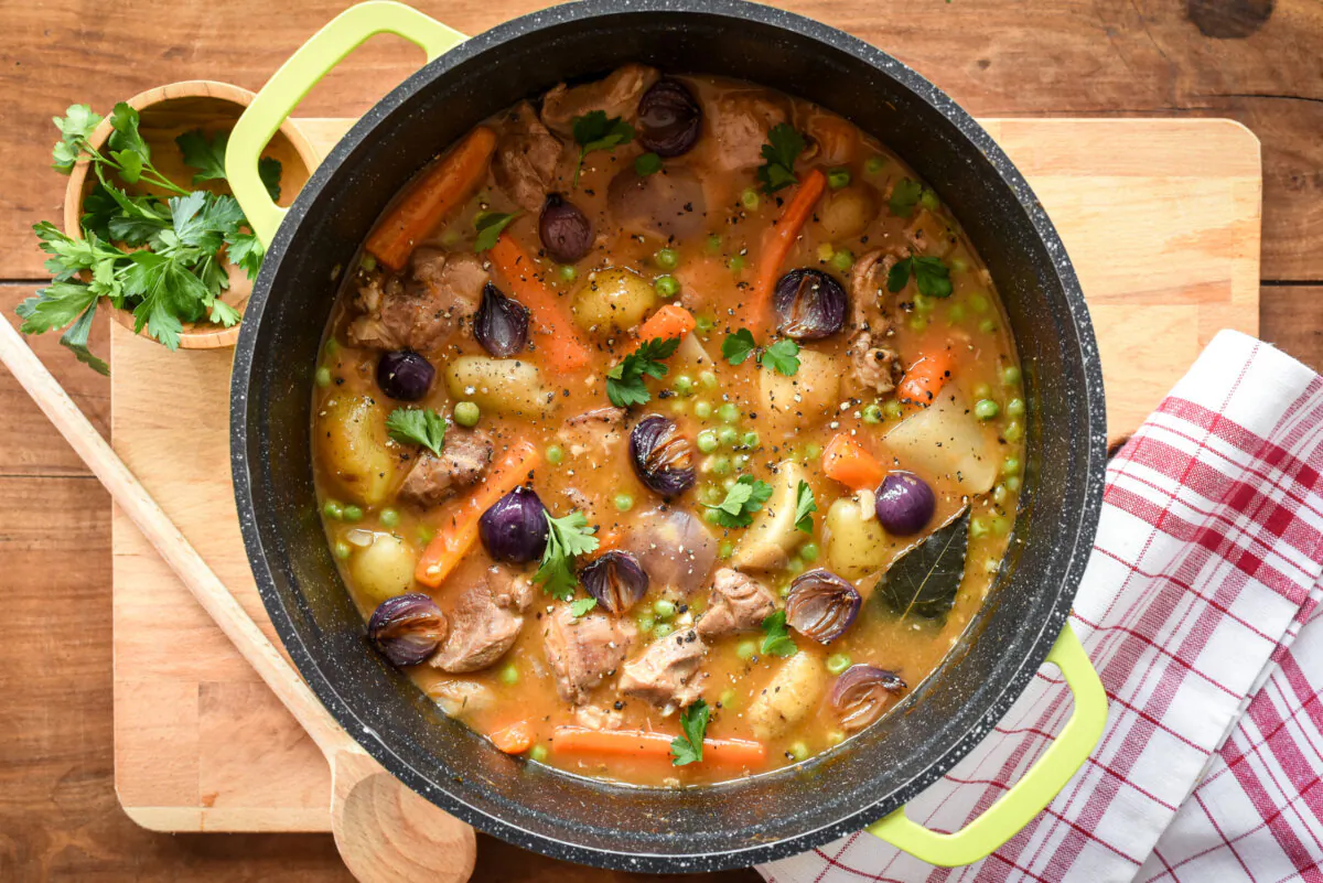 As with many stews, making lamb navarin requires patience and care—but no complicated techniques or ingredients. It's a great beginning cook's lesson. (Audrey Le Goff)