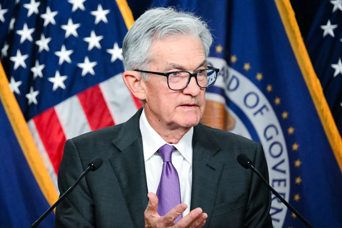 U.S. Federal Reserve Chairman Jerome Powell holds a press conference at the end of a two-day Federal Open Market Committee meeting at the Federal Reserve in Washington on March 20, 2024. The Reserve voted on March 20 to hold interest rates at a 23-year high, between 5.25 percent and 5.50 percent, for a fifth consecutive meeting, and signaled it still expects to make three rate cuts this year. (Photo by Mandel NGAN / AFP)