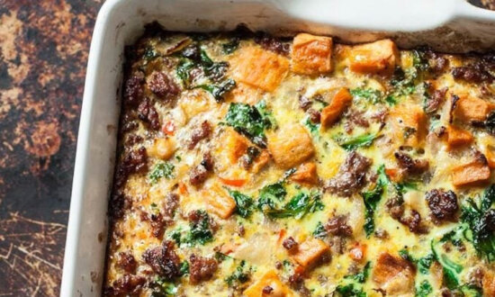 Sweet Potato Sausage Breakfast Casserole