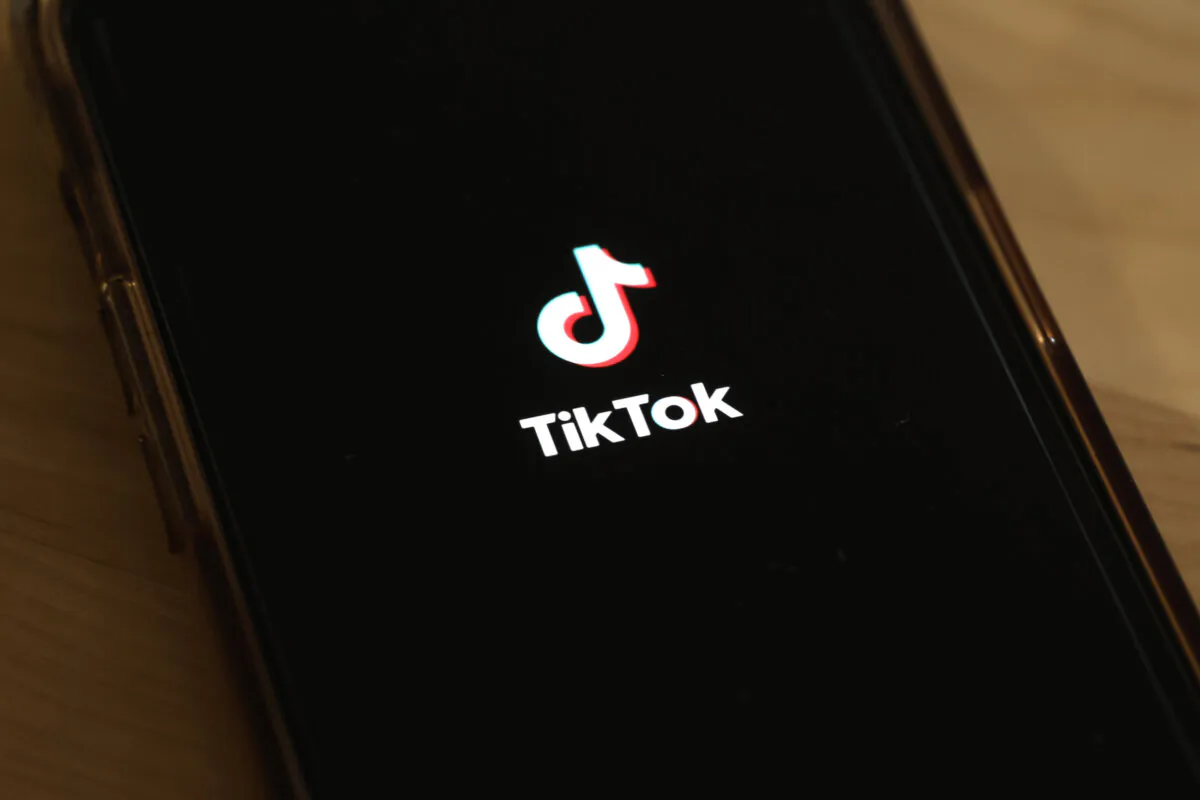 The TikTok app is seen on a mobile phone in New York City on March 13, 2024. (Michael M. Santiago/Getty Images)