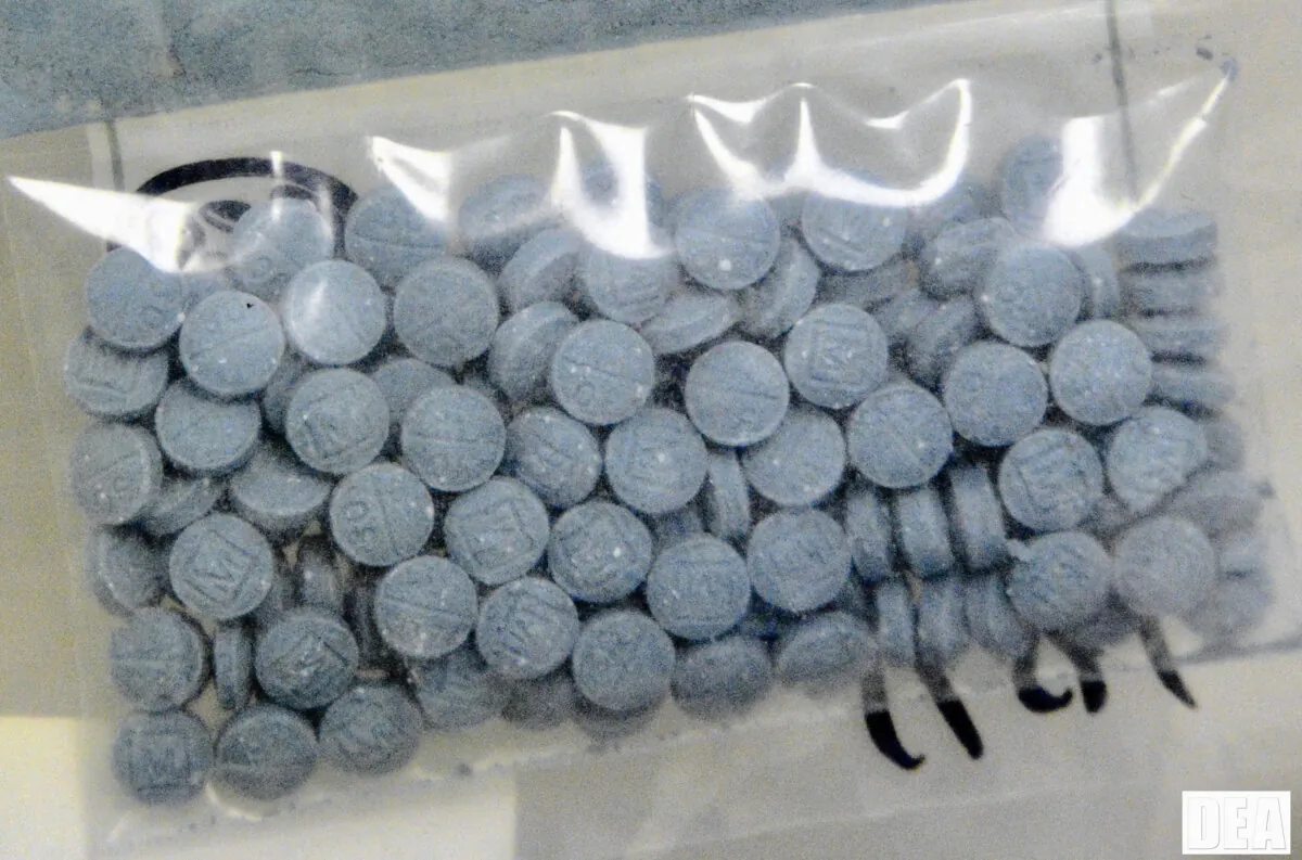 Heroin and fentanyl pressed into pill form. (Courtesy of the U.S. Drug Enforcement Administration)