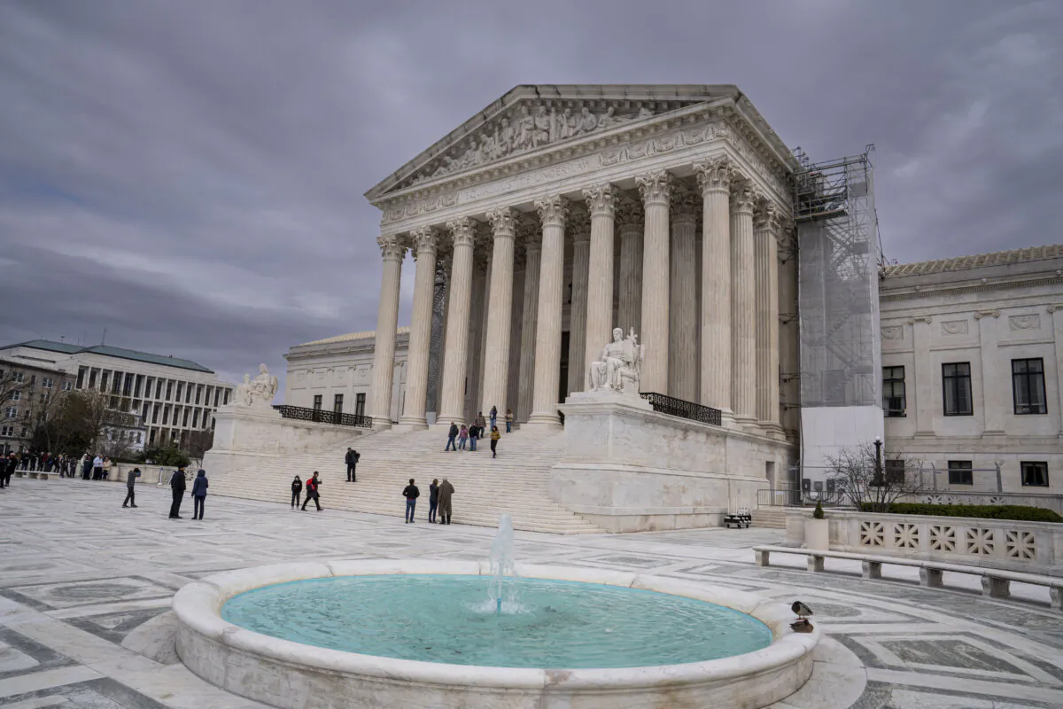 U.S. Supreme Court in Washington on March 22, 2024. (Madalina Vasiliu/The Epoch Times)