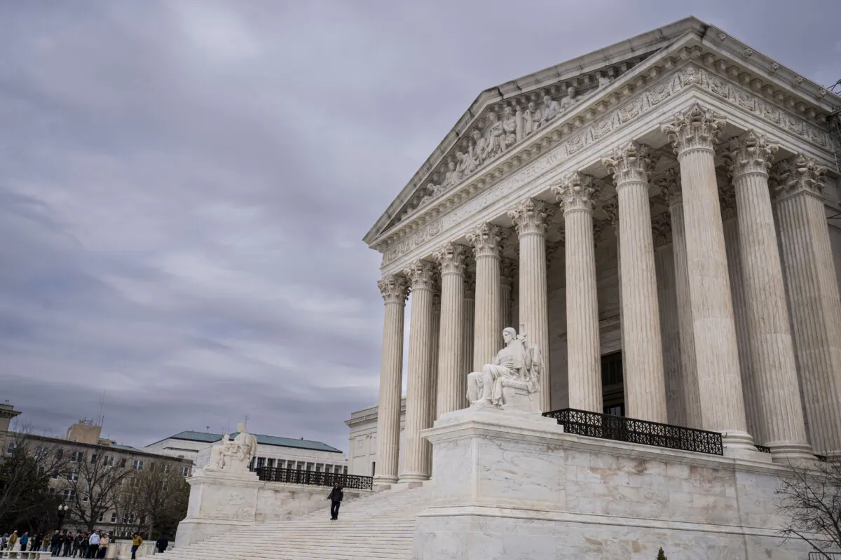 The U.S. Supreme Court in Washington on March 22, 2024. (Madalina Vasiliu/The Epoch Times)