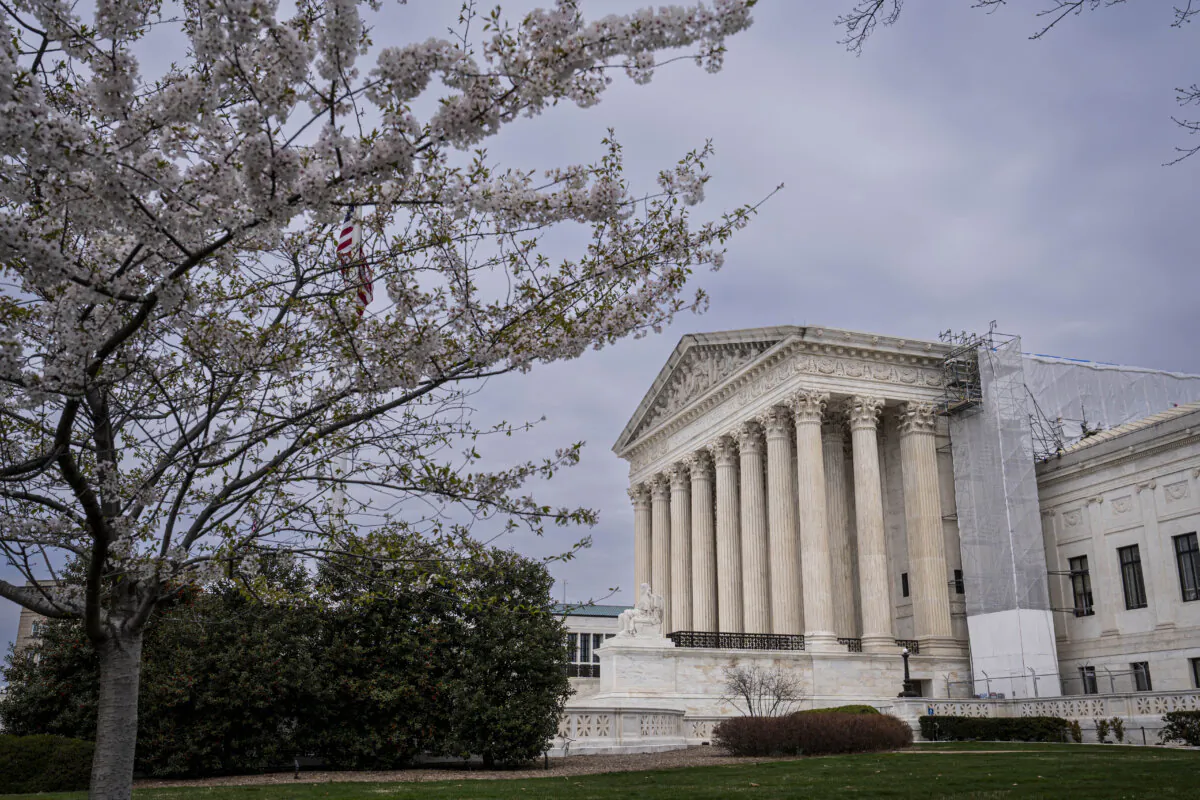 U.S. Supreme Court in Washington on March 22, 2024. (Madalina Vasiliu/The Epoch Times)