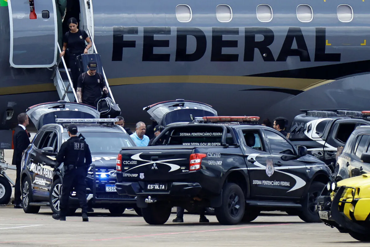 Congressman Chiquinho Brazao arrives at the Brasilia International Airport, Brazil, on March 24, 2024. (Ueslei Marcelino/Reuters)