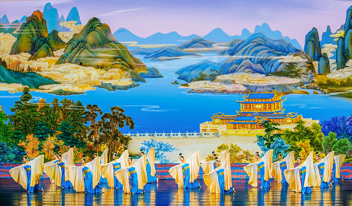 The performance, “Flowing Sleeves,” from the 2009 Shen Yun Performing Arts program. The Chinese regime has targeted the company for nearly two decades. (Shen Yun Performing Arts)