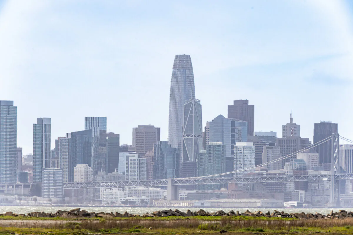 The skyline of San Fransisco on March 25, 2024. (John Fredricks/The Epoch Times)