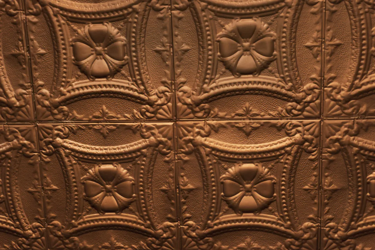 A tin-like material is easier to install and less expensive than pressed metal. (Dreamstime/TNS)