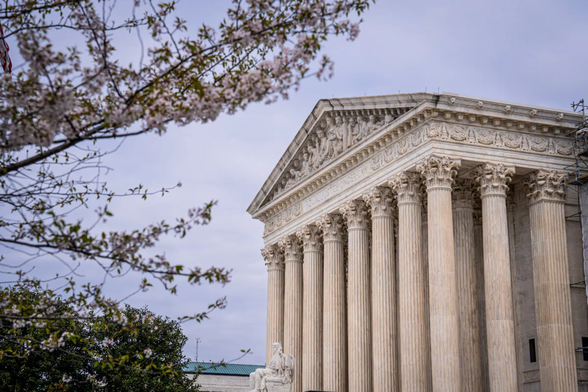 U.S. Supreme Court in Washington on March 22, 2024. (Madalina Vasiliu/The Epoch Times)
