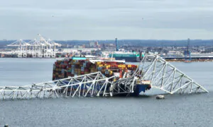 Aftermath of Baltimore Bridge Collapse After Ship Crash